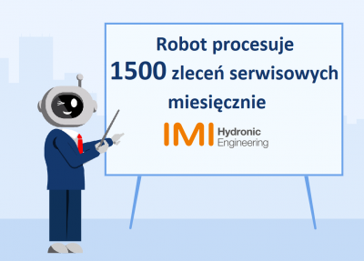 Robot processes 1500 service requests per month -polski